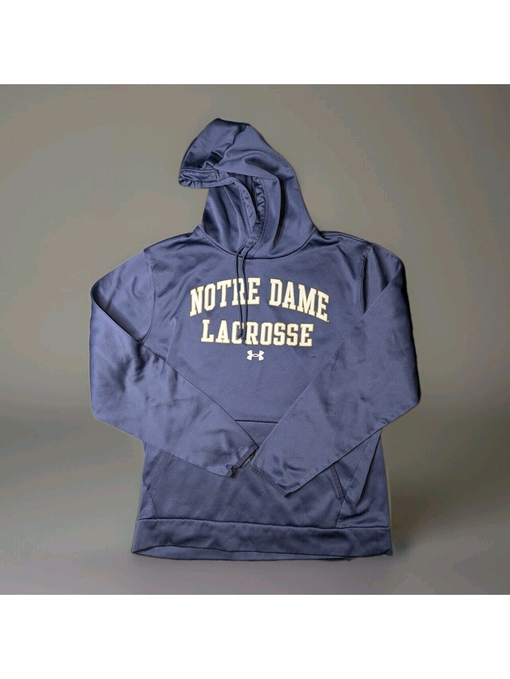 Under Armour Hoodie Notre Dame Lacrosse Navy Blue XL Loose